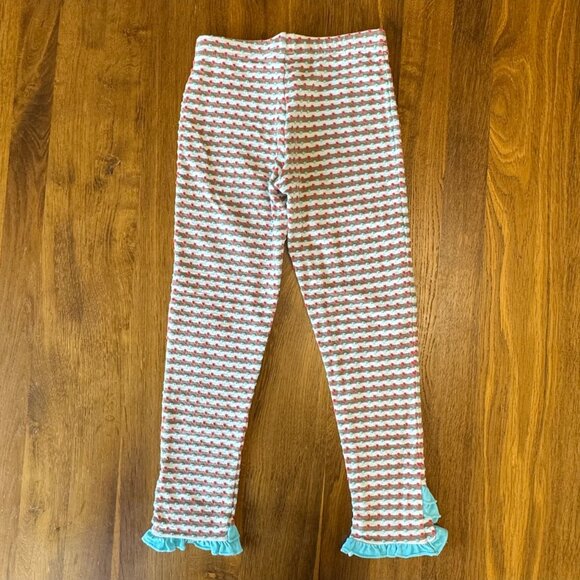 MATILDA JANE Leggings Bundle Girls 6 Legging Pants 3 Pairs Blue Stripes Ruffles - Picture 3 of 16
